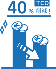 ＴＣＯ40%削減！