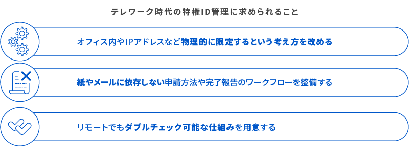 テレワーク時代の特権ID管理に求められること