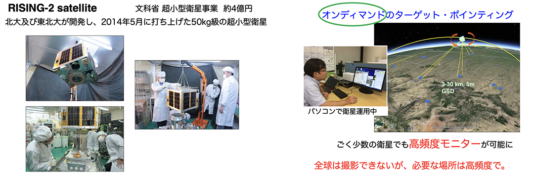 2014年5月に打ち上げた超小型衛星／ターゲット・ポインティングの画像