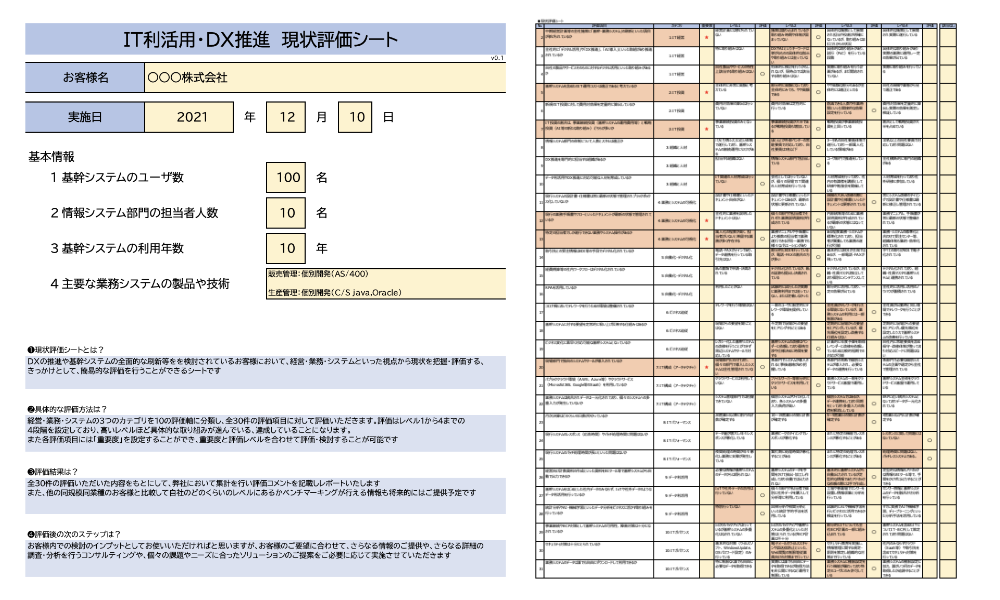 診断レポート(Excelで昨年作成)