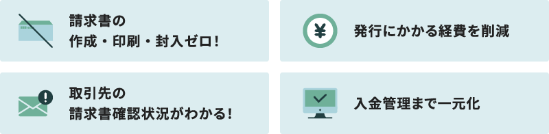 BtoBプラットフォーム請求書　請求書発行機能　メリット
